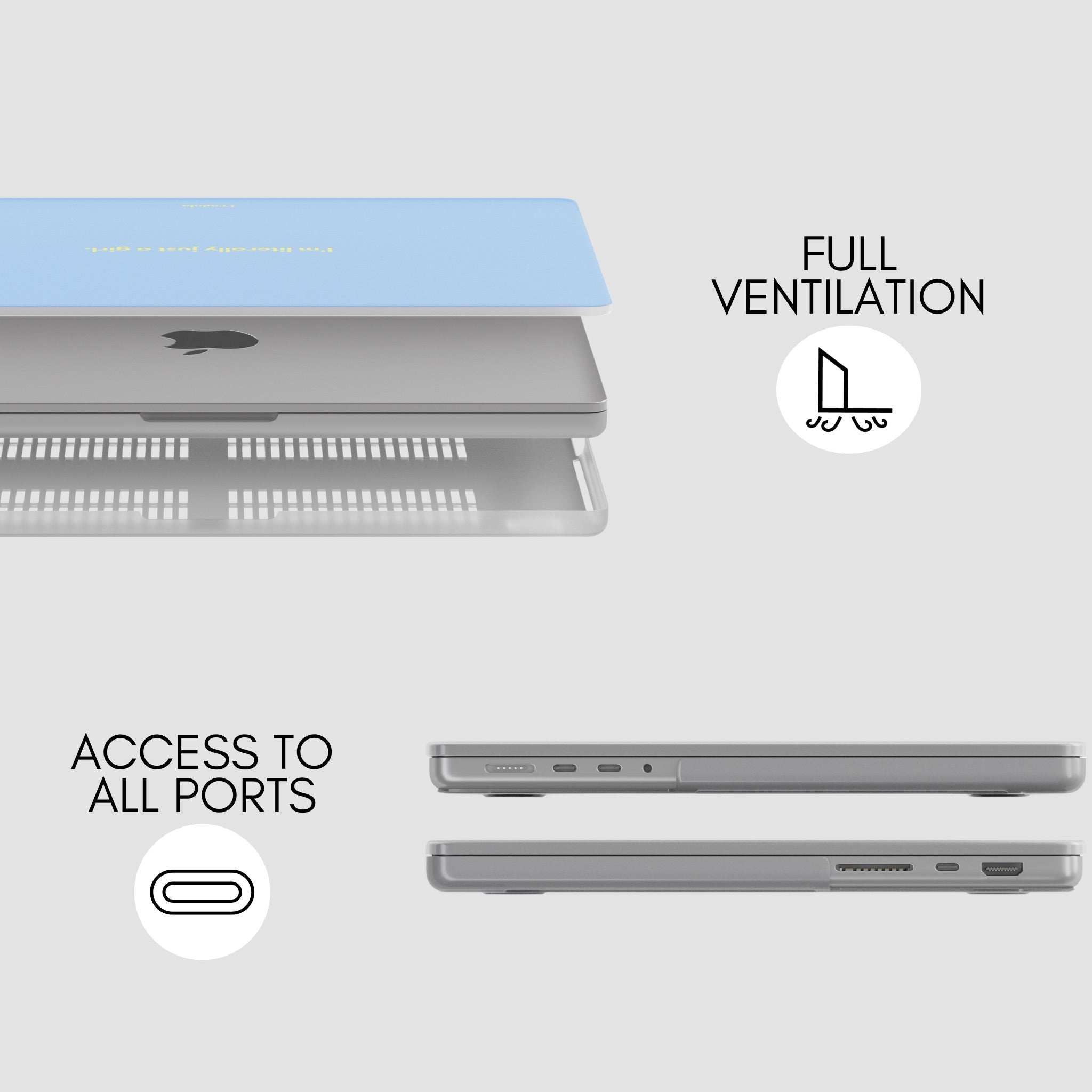 JUST A GIRL — MacBook Case